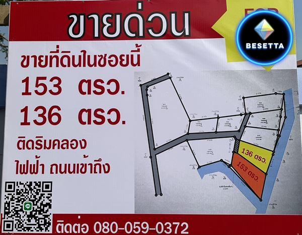 ขายด่วน!! เจ้าของขายเอง ที่ดินแบ่งขาย 2 แปลง ในซอยบางคูวัด-บางบัวทอง 5 จ.ปทุมธานี เข้าซอย 400 เมตร